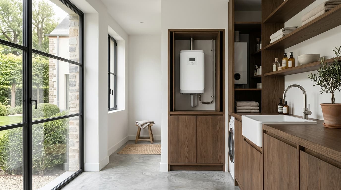Intérieur contemporain rénové : Adoucisseur d'eau de nouvelle génération