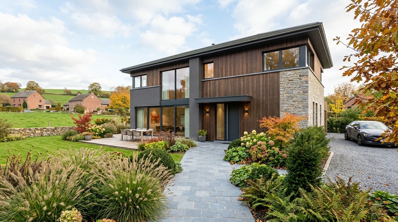 Maison belge contemporaine rénovée : Après octobre 2026 en Wallonie