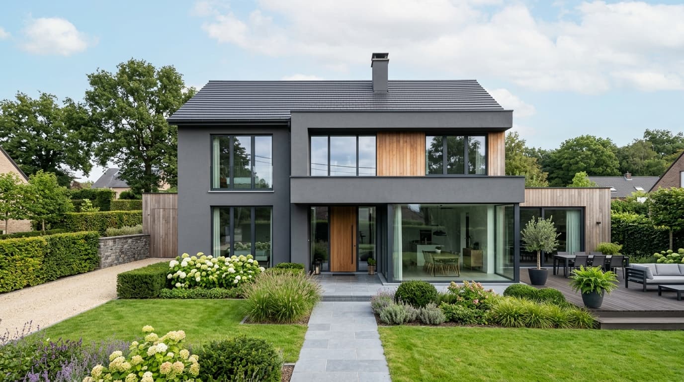 Maison belge contemporaine rénovée : Changer ses fenêtres en 2026