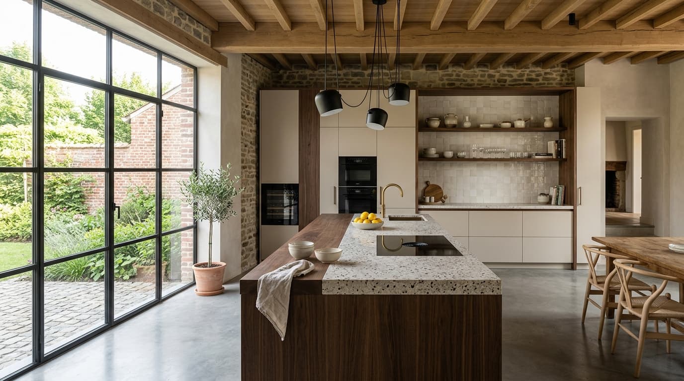 Intérieur contemporain rénové : Rénovation de cuisine
