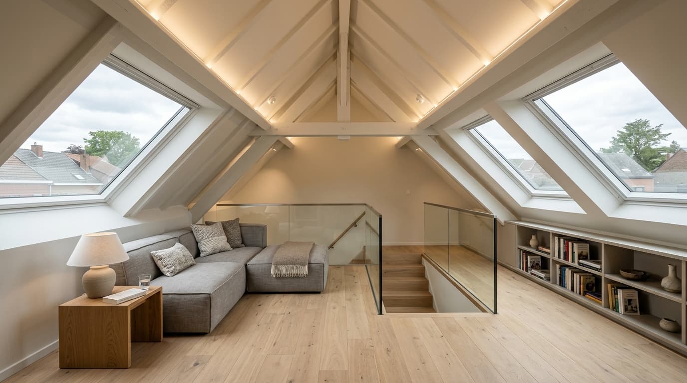 Intérieur contemporain rénové : Étanchéifier ses combles