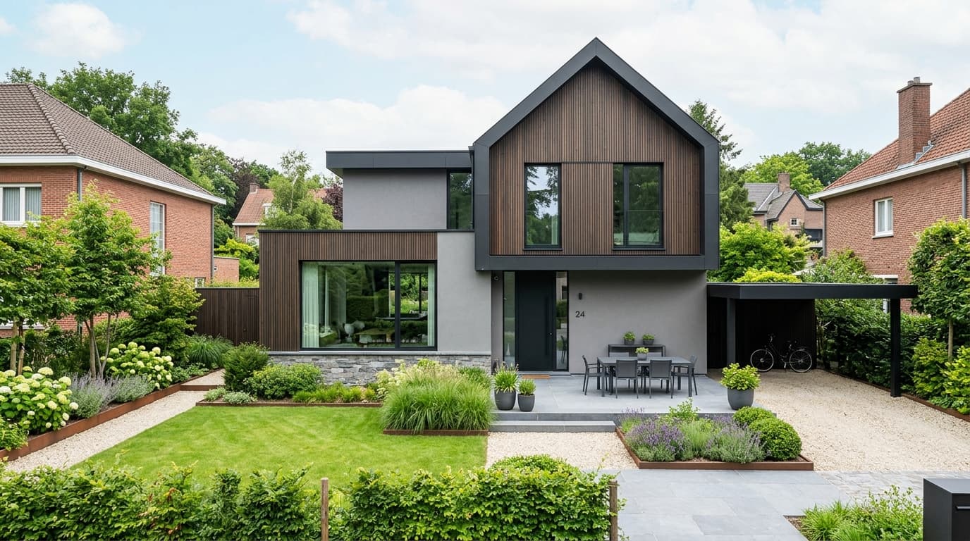 Maison belge contemporaine rénovée : Fin des primes Rénolution à Bruxelles