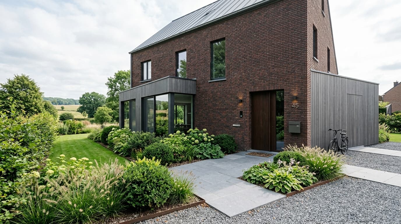 Maison belge contemporaine rénovée : Isolation des murs creux