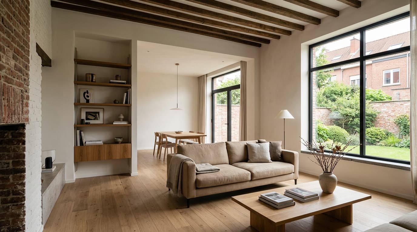 Intérieur contemporain rénové : Isolation par l'intérieur (ITI)