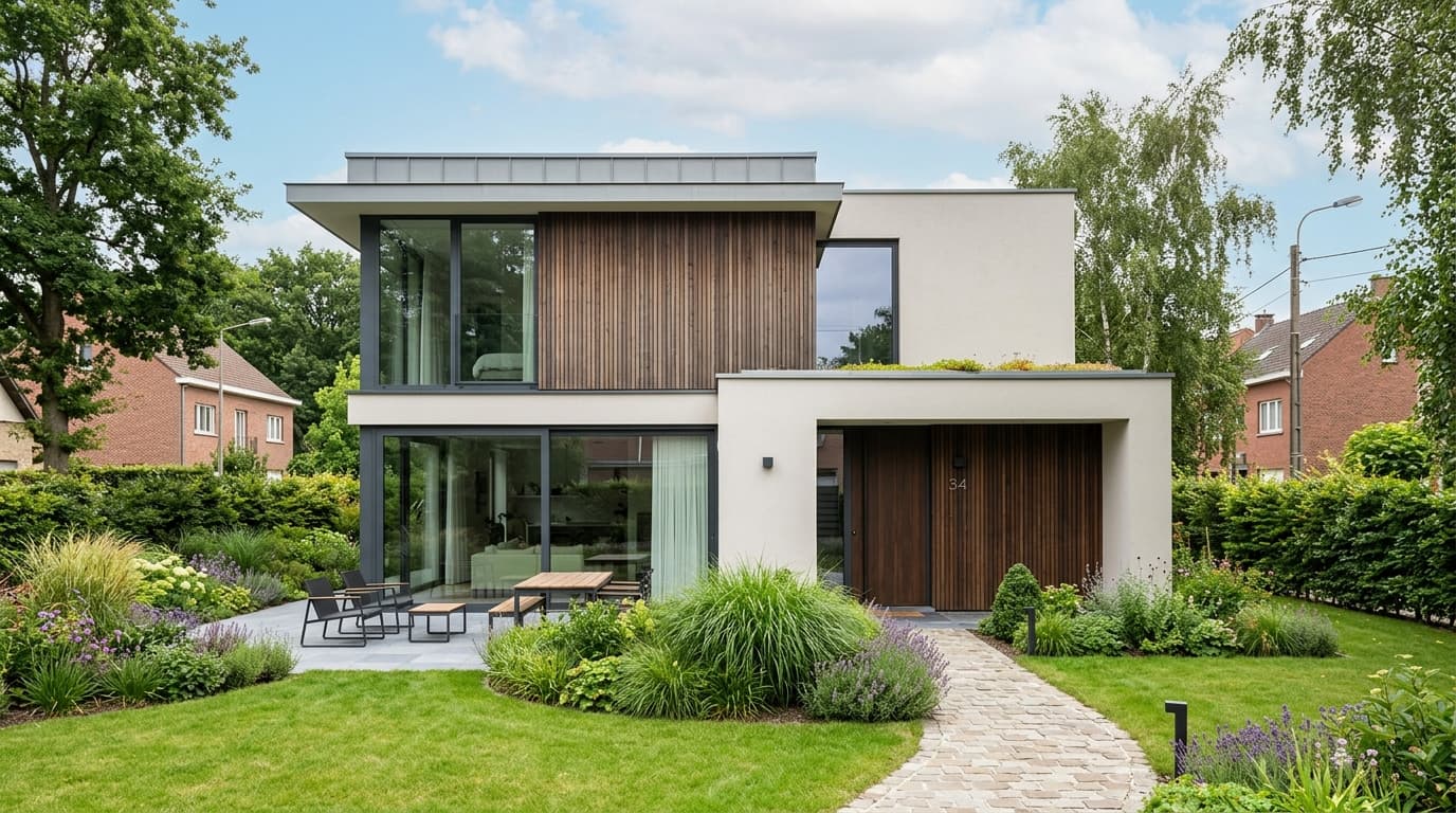 Maison belge contemporaine rénovée : Audit PEB