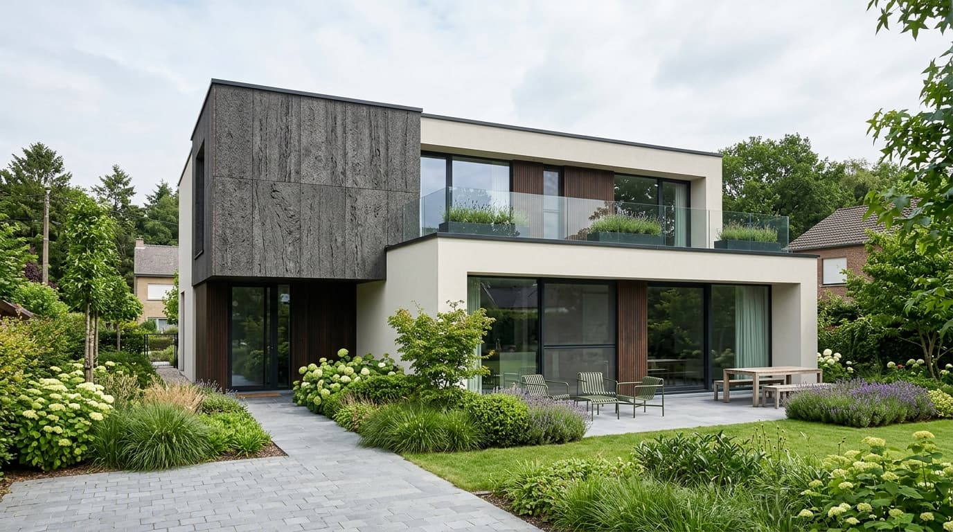 Maison belge contemporaine rénovée : Le liège expansé en plaques