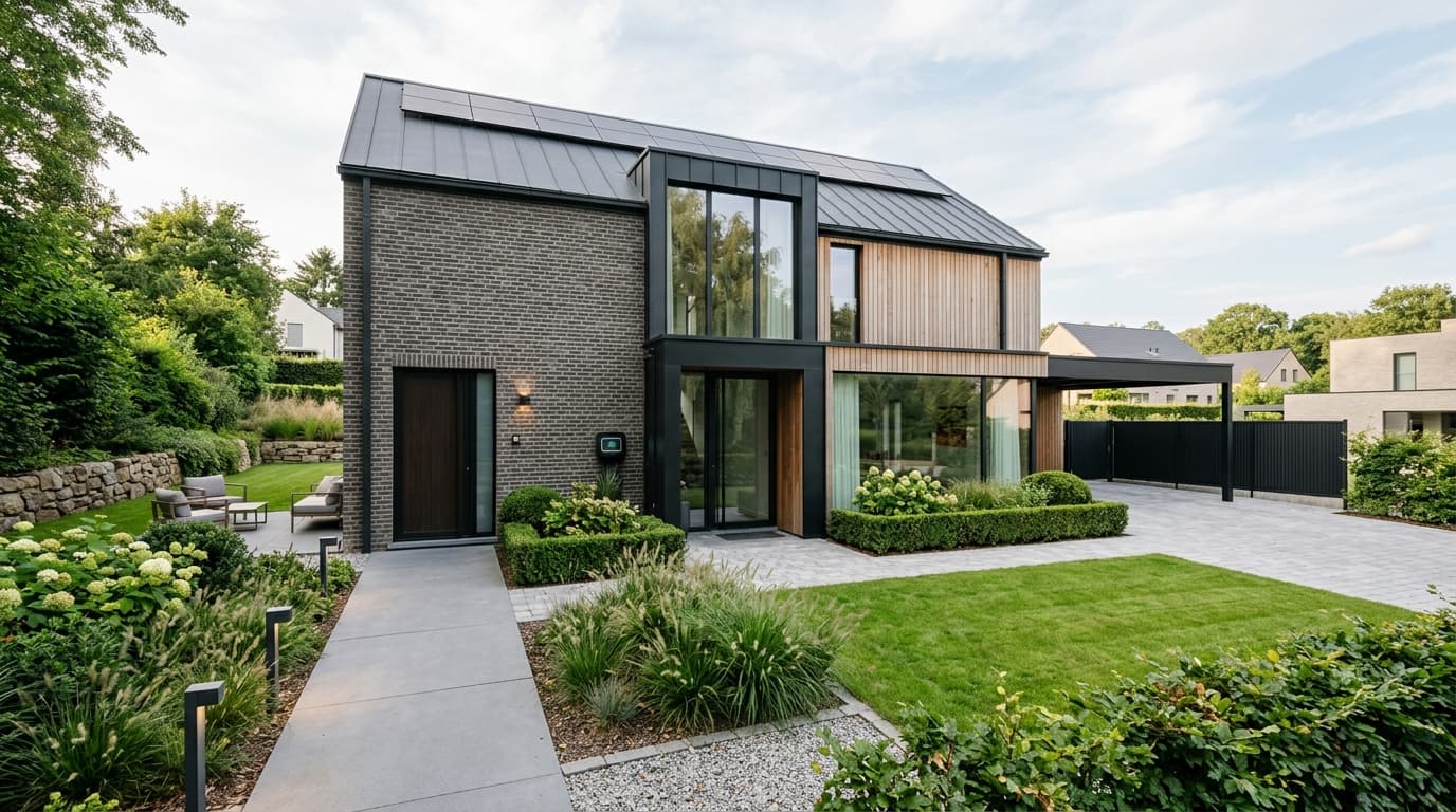 Maison belge contemporaine rénovée : Monitoring d'énergie en temps réel
