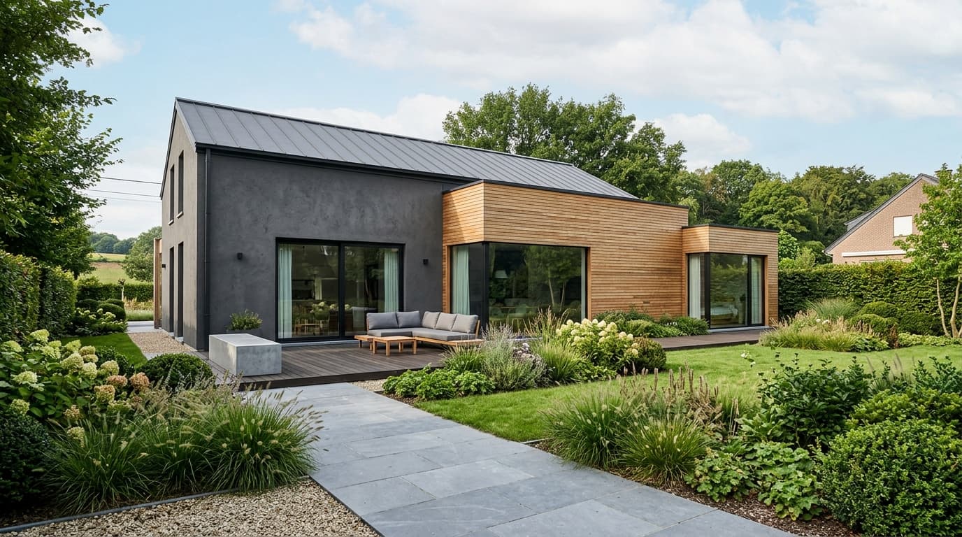 Maison belge contemporaine rénovée : Le parcours de rénovation intégré