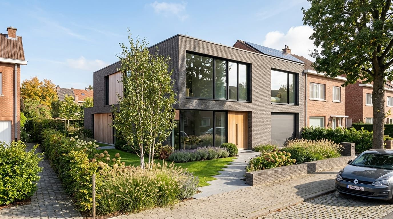 Maison belge contemporaine rénovée : Le prêt Ecoreno à Bruxelles