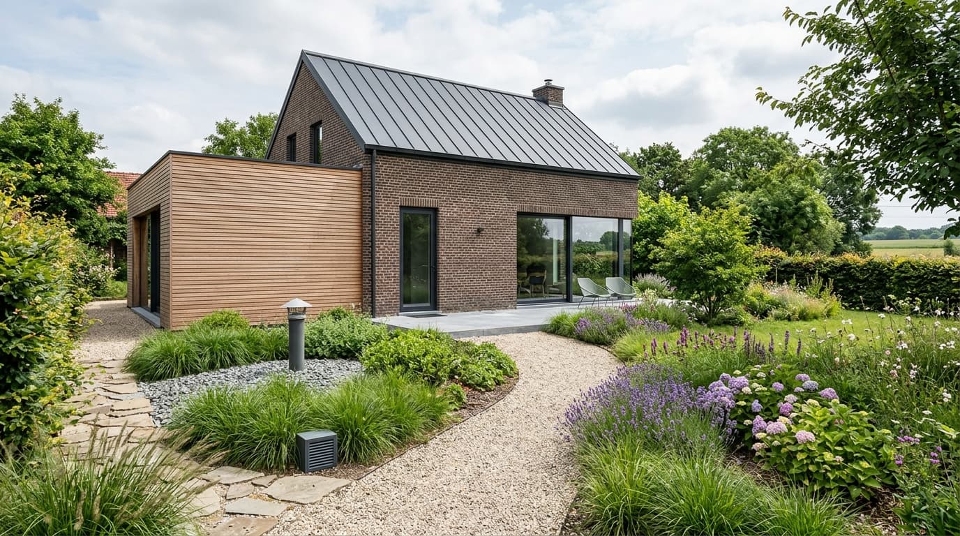 Maison belge contemporaine rénovée : Le puits canadien