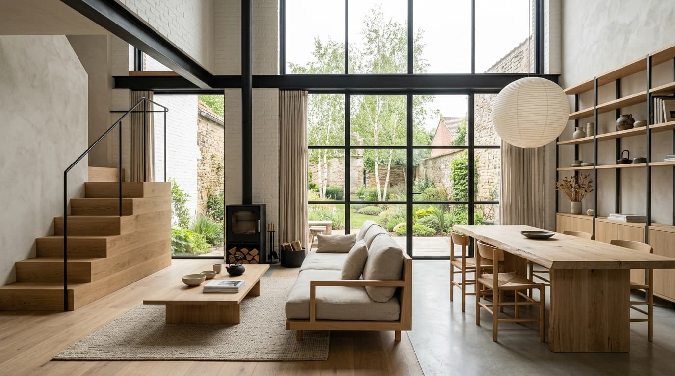 Intérieur contemporain rénové : Le style Japandi en 2026