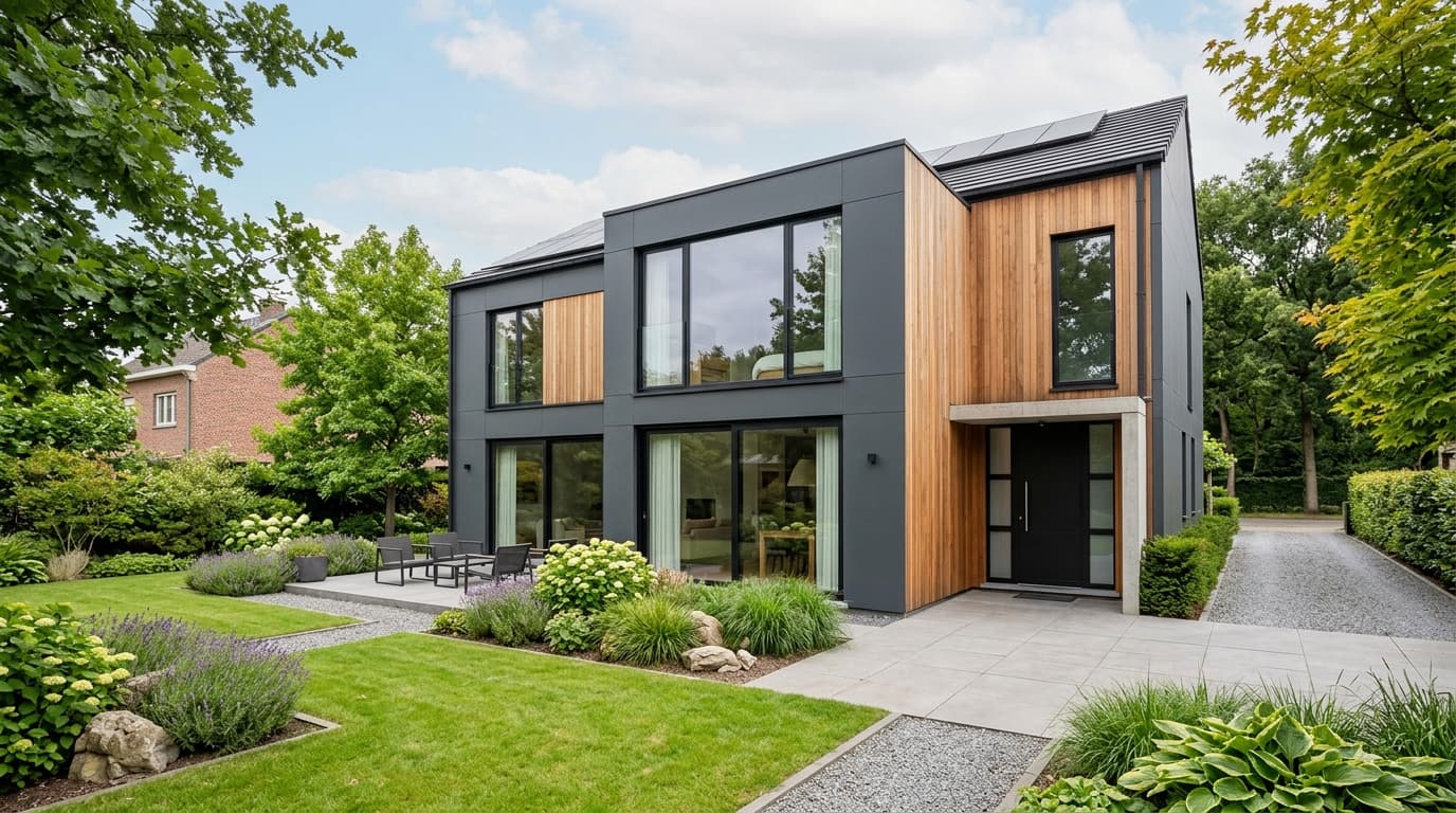 Maison belge contemporaine rénovée : Radiateurs basse température
