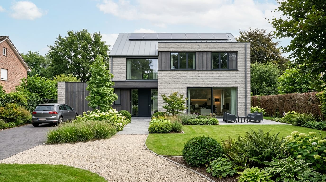 Maison belge contemporaine rénovée : Obligation PEB D sous 5 ans
