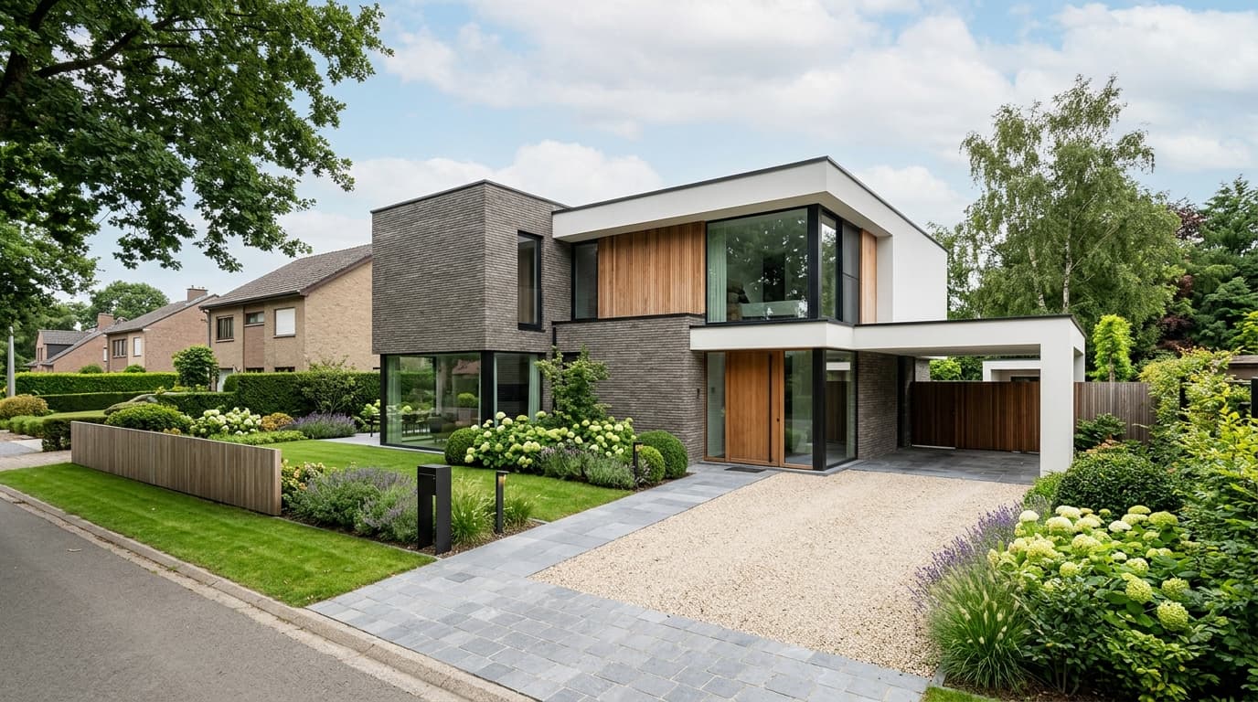 Maison belge contemporaine rénovée : Plafonnement des primes au montant TVAC