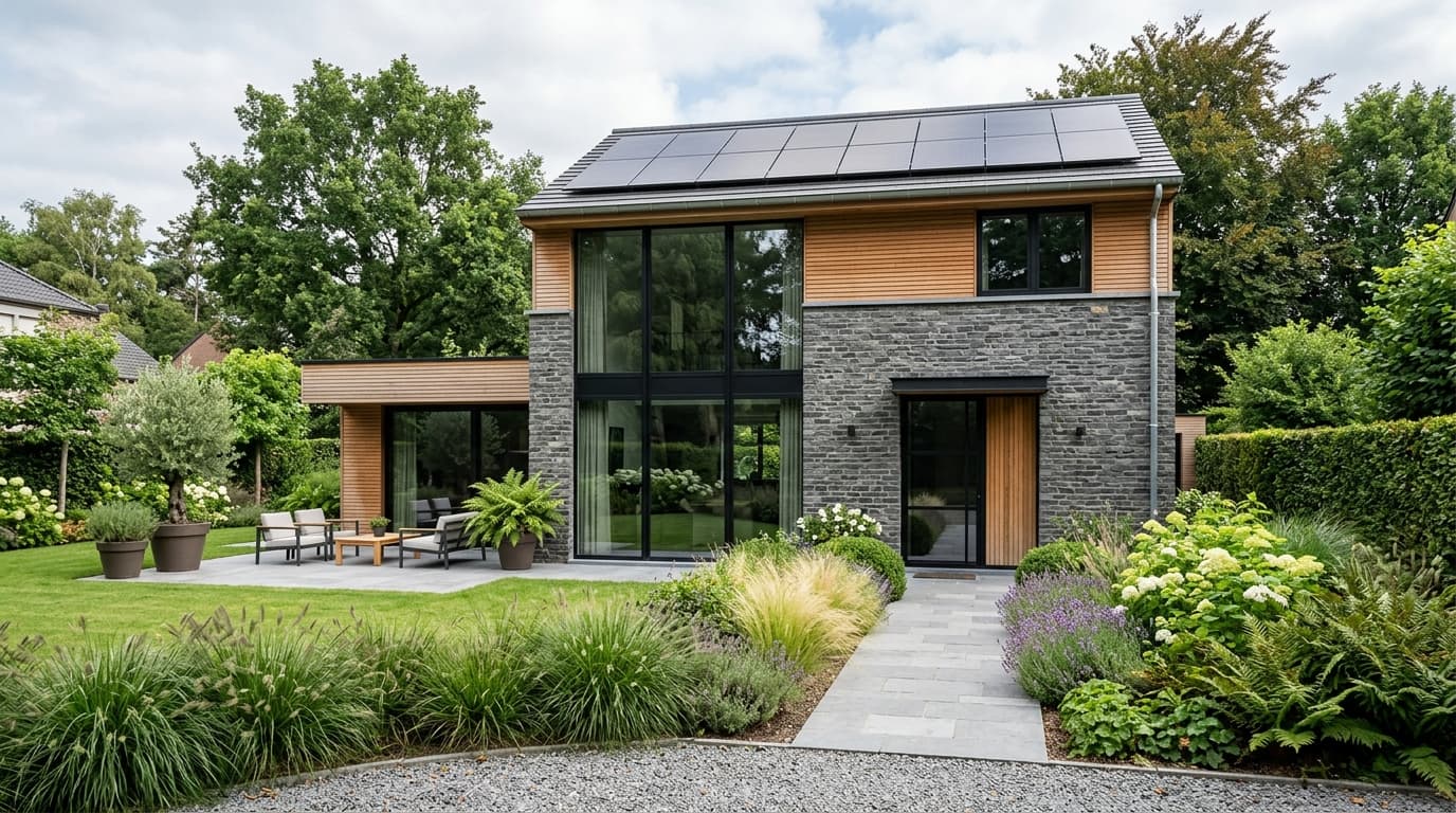 Maison belge contemporaine rénovée : Prêts bancaires "Énergie"