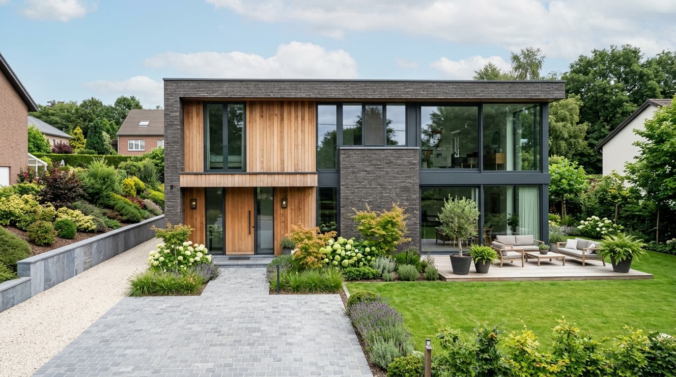 Maison belge contemporaine rénovée : Régularisation urbanistique