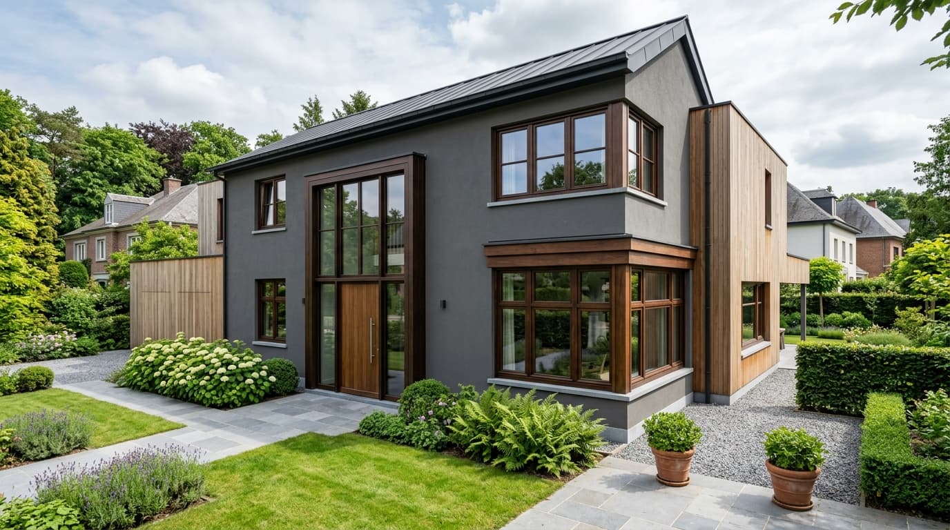 Maison belge contemporaine rénovée : Rénover ses châssis en bois d'origine