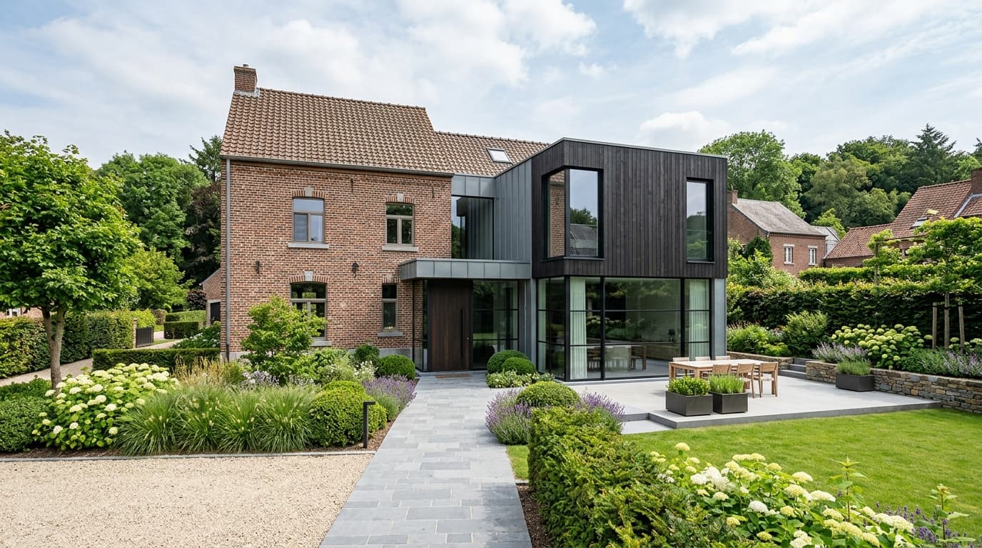Maison belge contemporaine rénovée : Rénover une maison classée ou de caractère