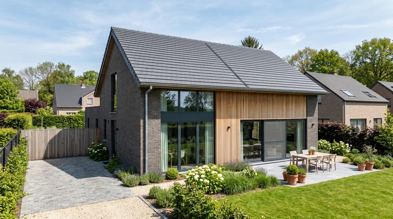 Maison belge contemporaine rénovée : Sous-toiture respirante