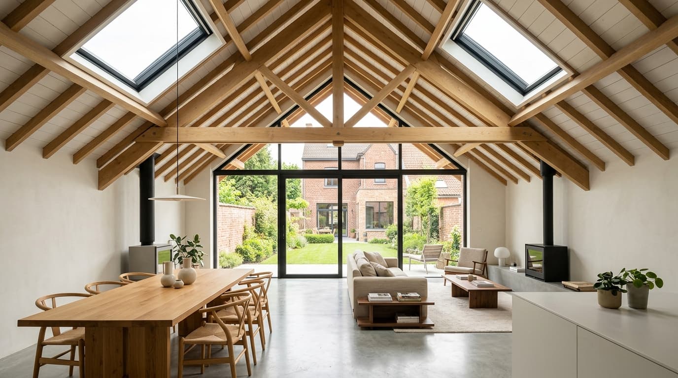 Intérieur contemporain rénové : Le sarking