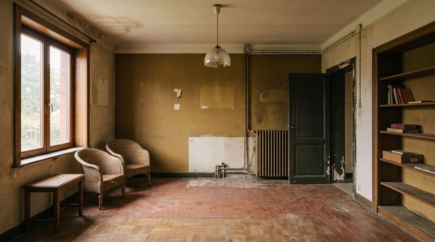 Pièce vétuste avant rénovation