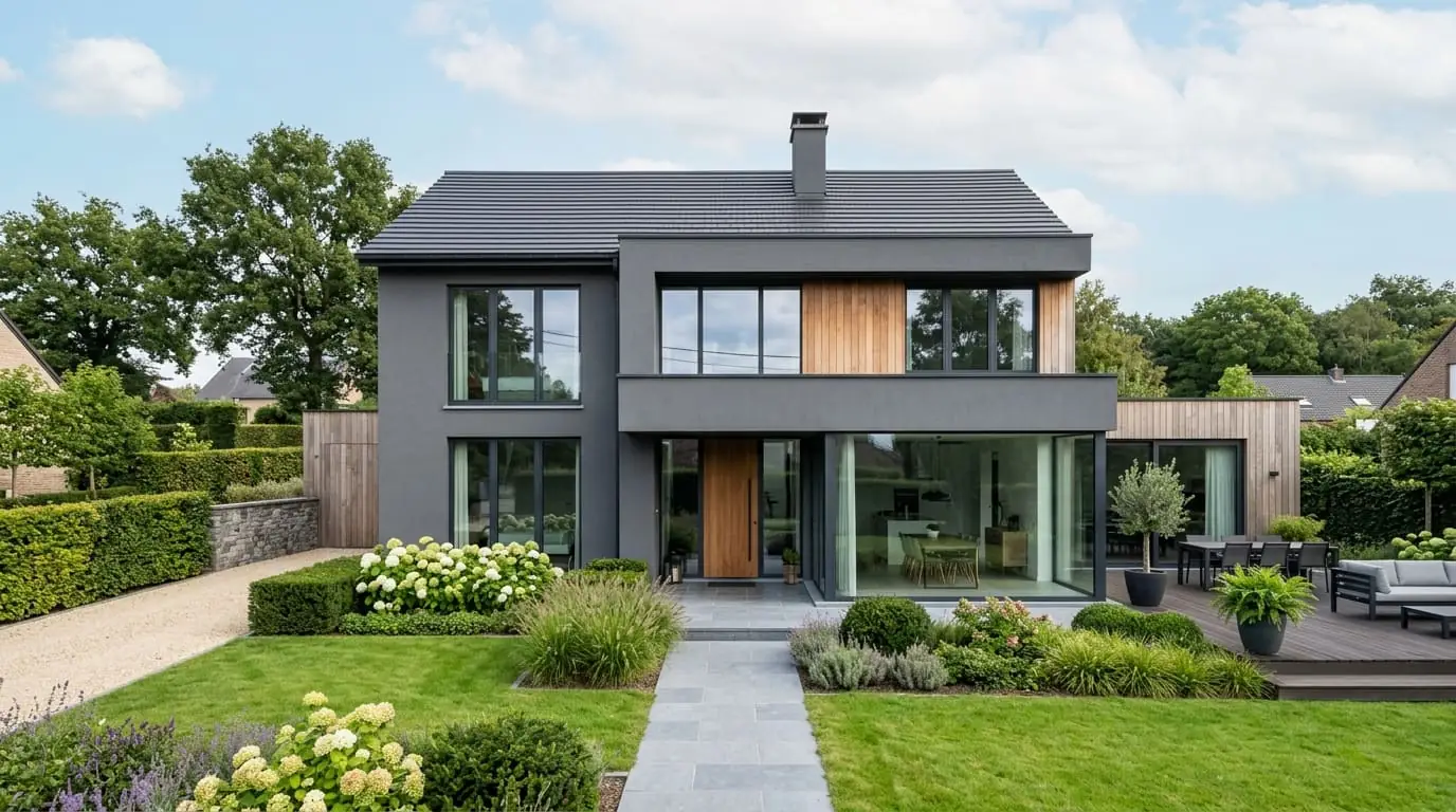 Maison belge contemporaine rénovée : Changer ses fenêtres en 2026