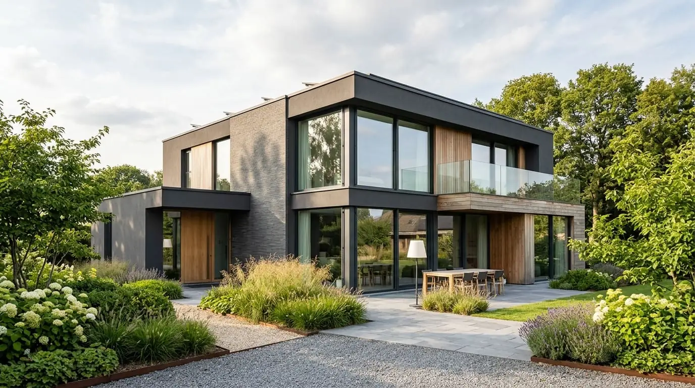 Maison belge contemporaine rénovée, illustration de l'article sur le nouveau certificat PEB wallon