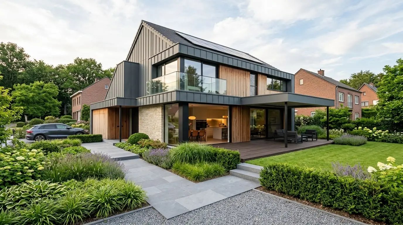 Maison belge contemporaine rénovée : conformité électrique et RGIE