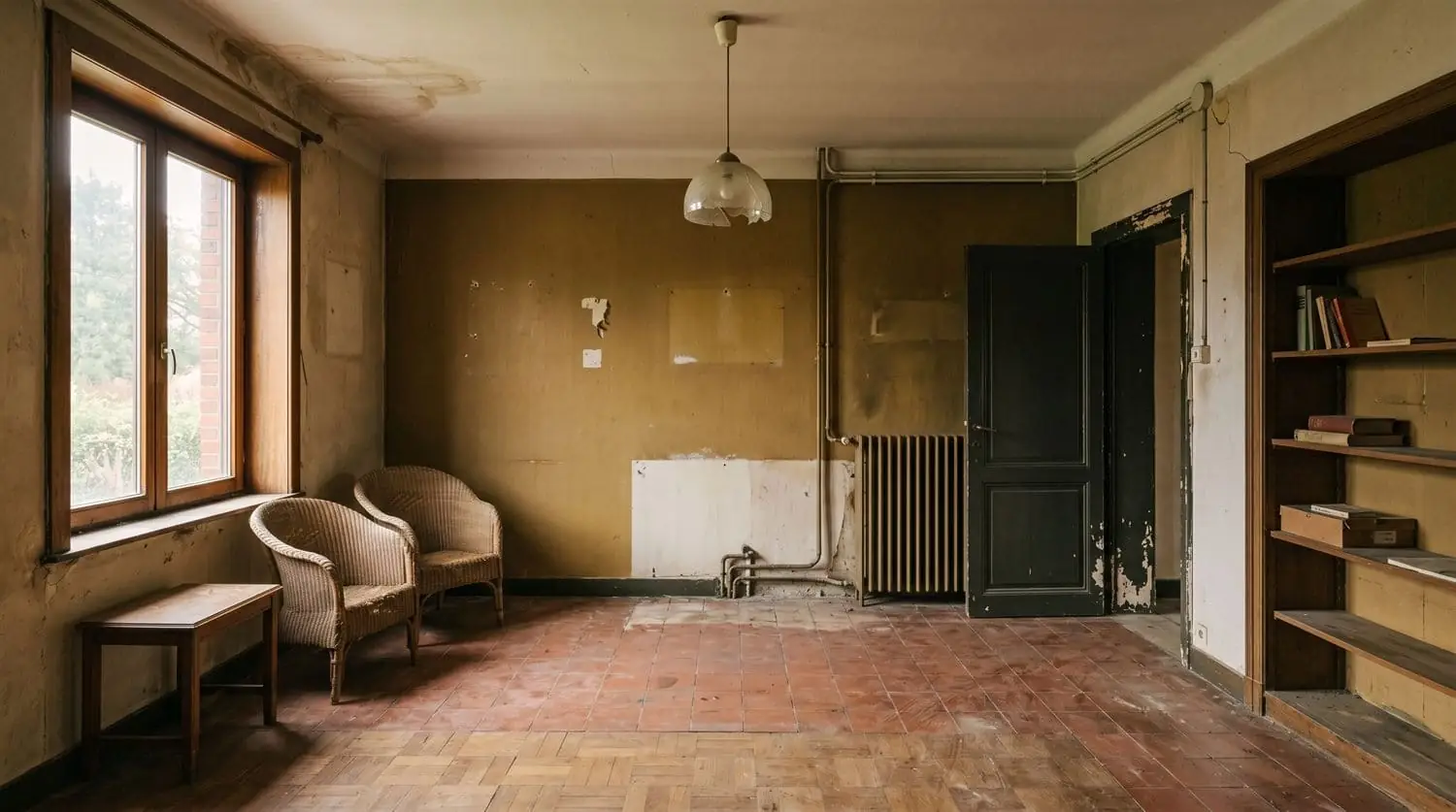Pièce vétuste avant rénovation